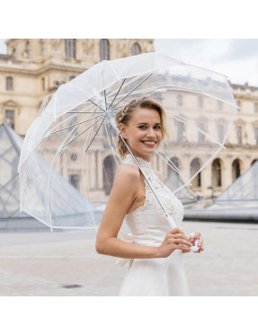 Parapluie transparent mariage Smati