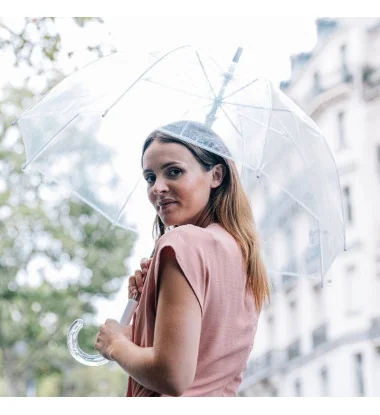 Smati parapluie long cloche transparent simple
