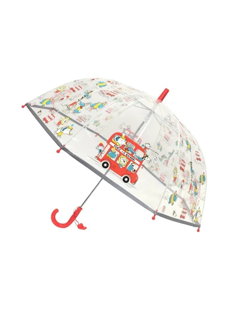 smati parapluie enfant zoo animaux aventure rouge
