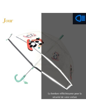 Parapluie enfant transparent Smati Panda