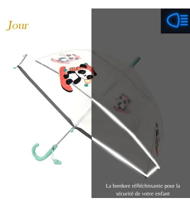 Parapluie enfant transparent Smati Panda