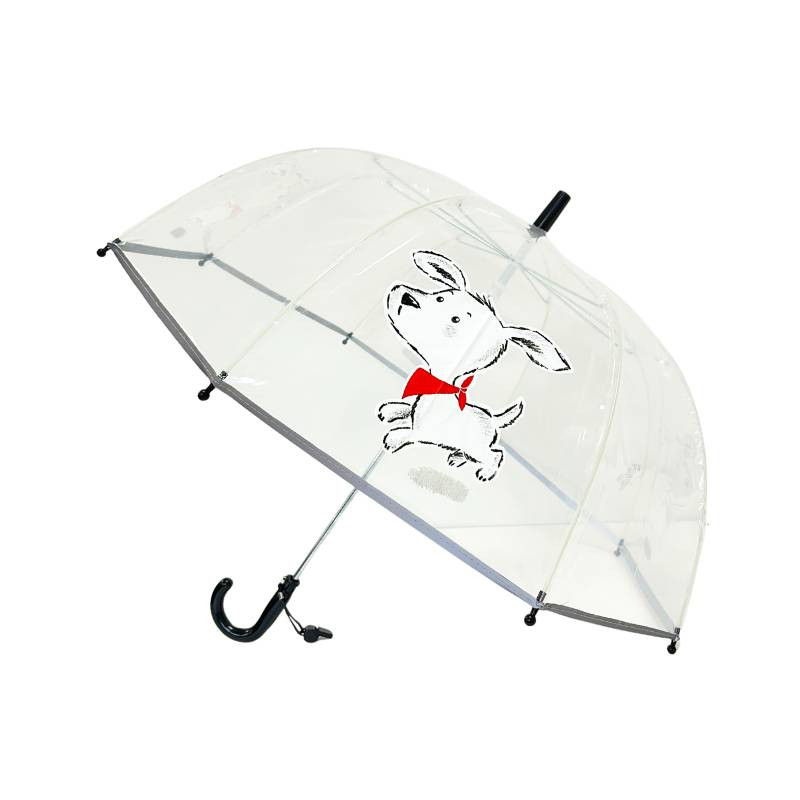 Smati parapluie transparent enfant petit chien blanc Smati parapluie transparent enfant petit chien blanc
