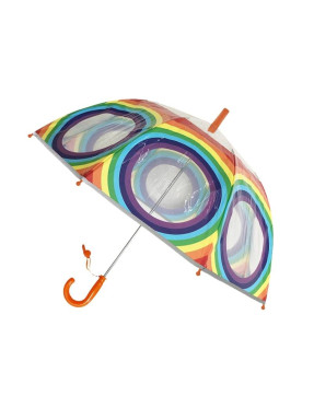 Smati parapluie enfant transparent arc-en-ciel
