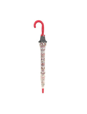 parapluie enfant fille transparent licorne avec bordure réfléchissante