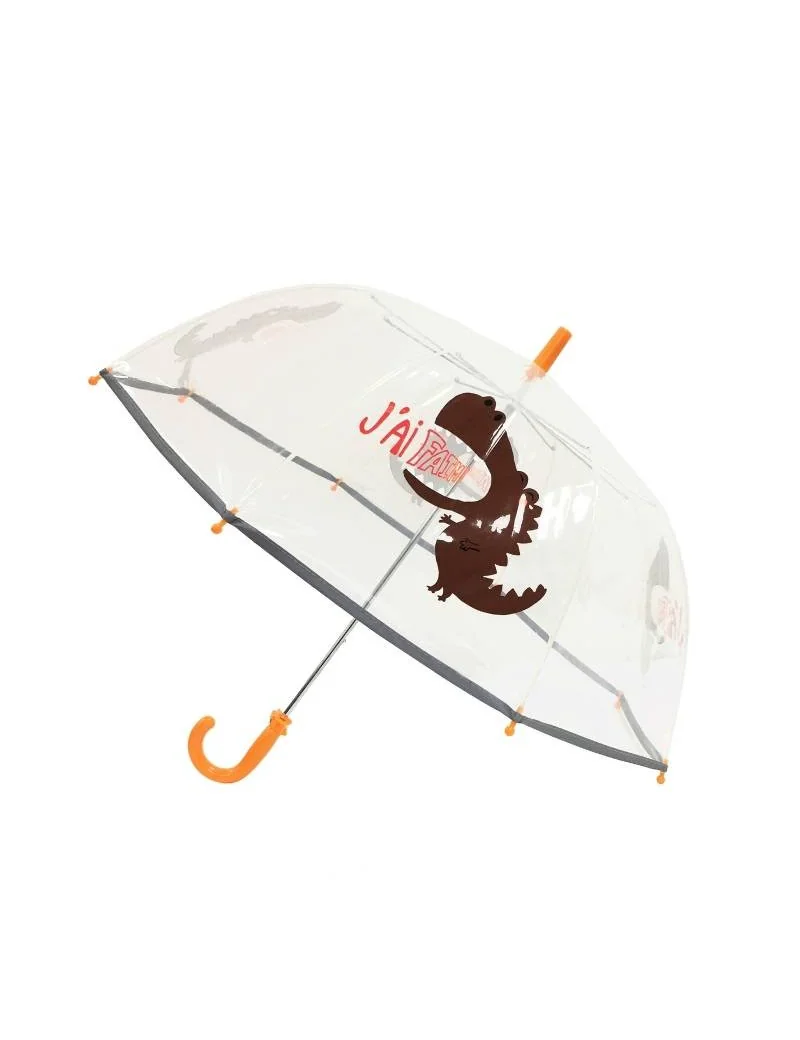Smati parapluie enfant transparent dinosaure