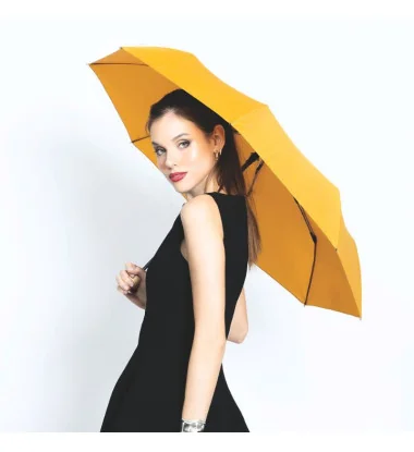 Petit Parapluie écologique automatique moutarde