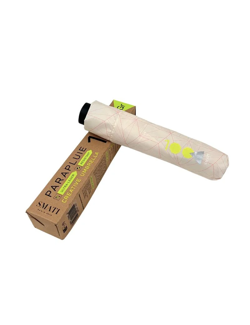parapluie 100g Smati écru graphique poids plume anti-uv