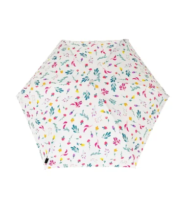 Smati parapluie de poche blanc à motif floral
