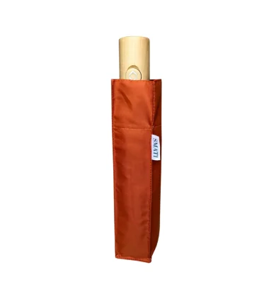 Petit Parapluie écologique automatique cognac mist