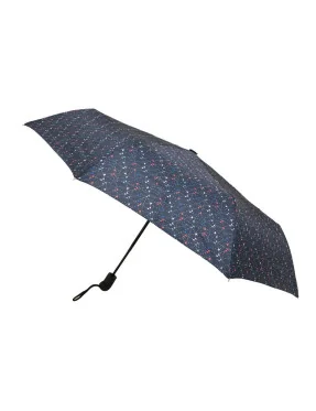 Smati parapluie femme pliant bleu motif tiangle