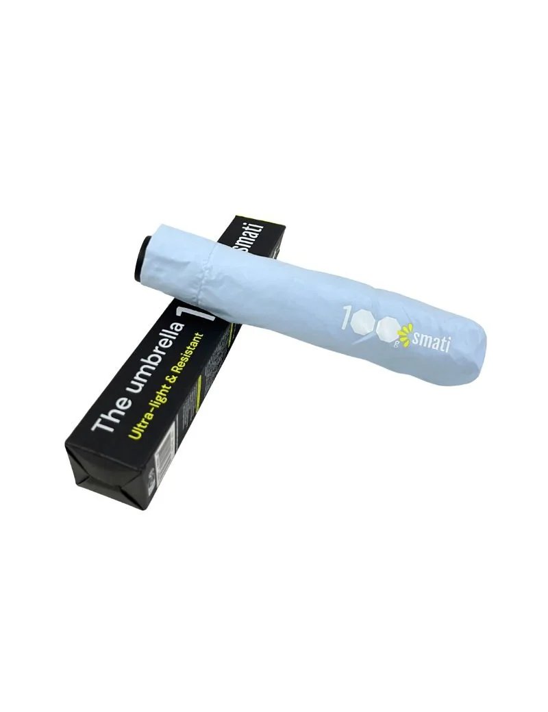 parapluie ultra léger 100g Smati bleu ciel poids plume