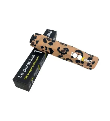 parapluie ultra léger 100g Smati motif léopard poids plume